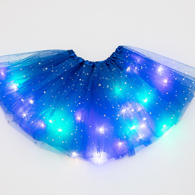 Magischer und leuchtender LED-Prinzessin-Rock