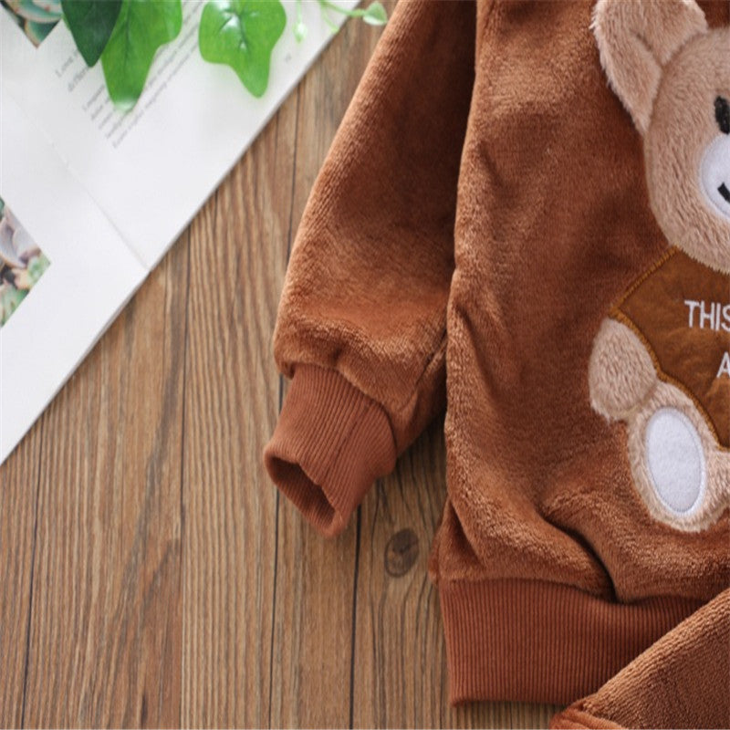 Flauschiger Kinderpyjama