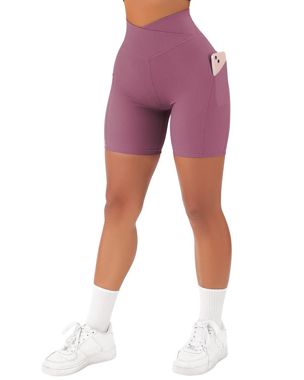 Damen Fitness Tight mit Handy Tasche