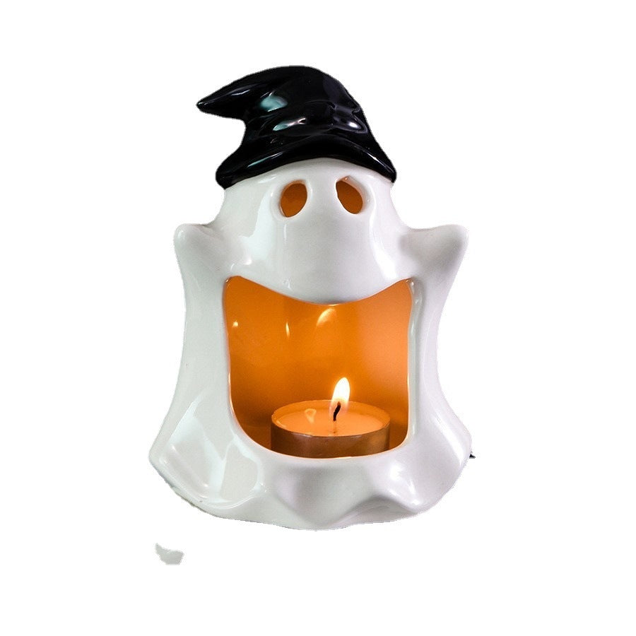 Halloween Keramik Kerzenhalterung