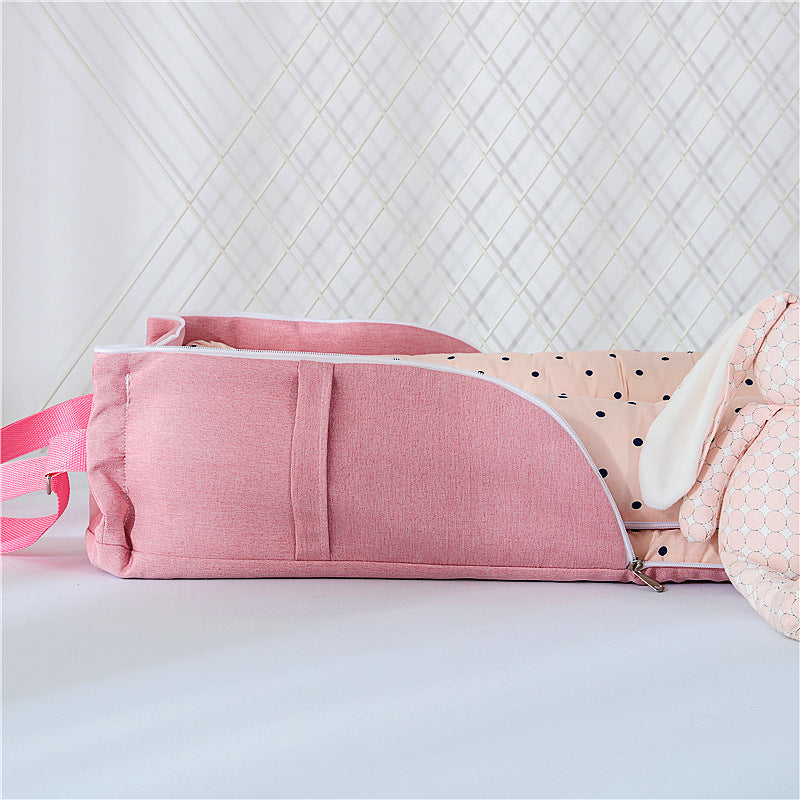 Tragbares, faltbares Babybett aus Baumwolle