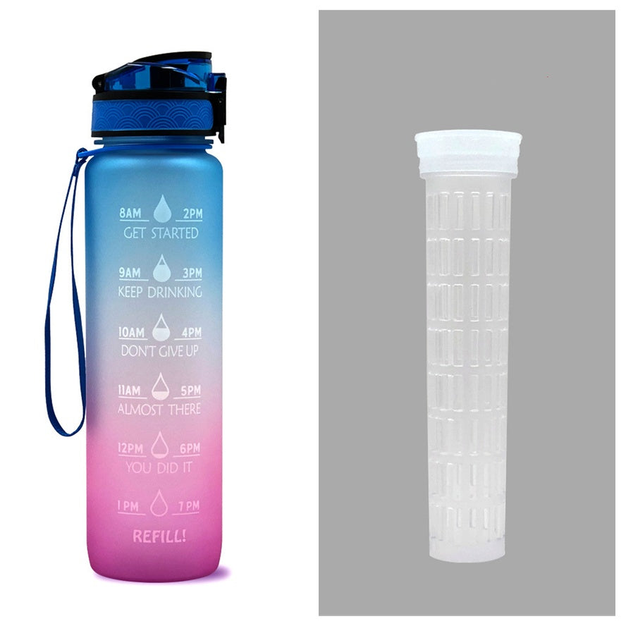 1L Tritan-Wasserflasche mit Zeitmarkierung