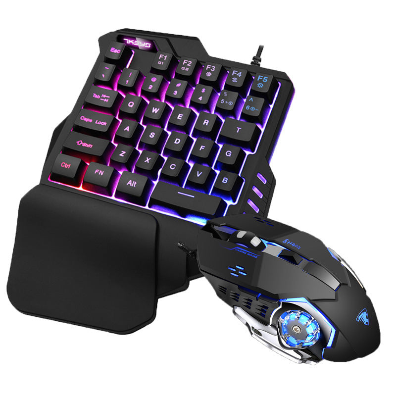 Einhändige RGB-Gaming-Tastatur
