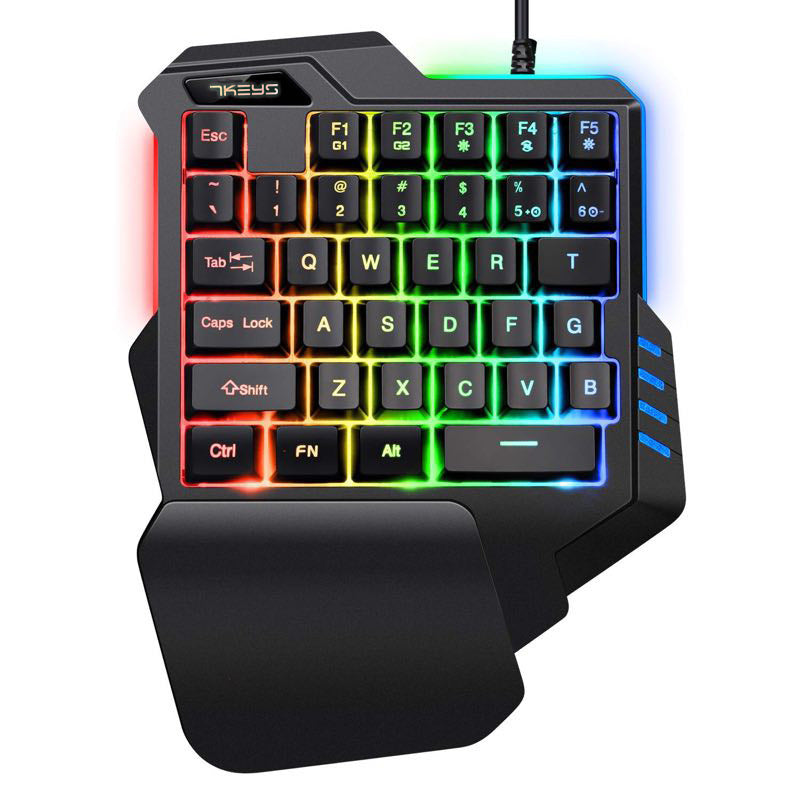 Einhändige RGB-Gaming-Tastatur