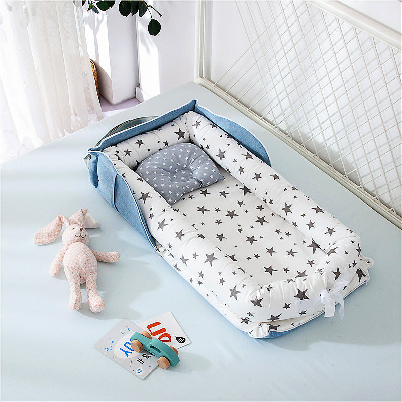 Tragbares, faltbares Babybett aus Baumwolle