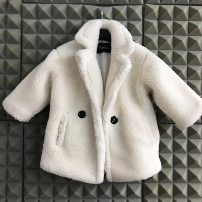 Baby Mädchen Pelzmantel