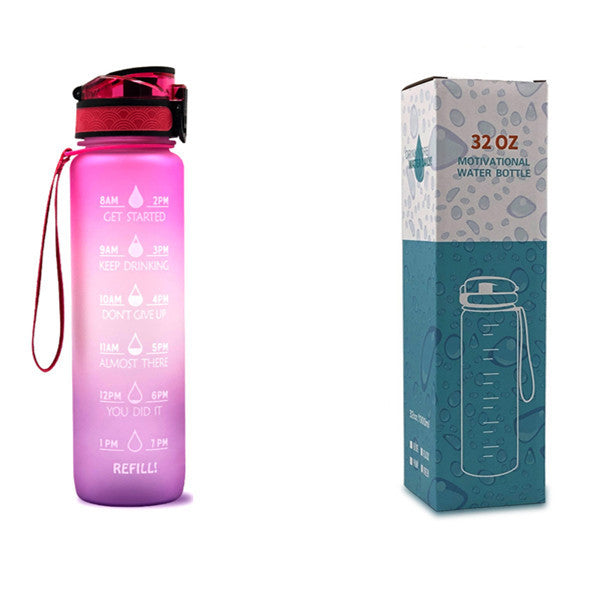1L Tritan-Wasserflasche mit Zeitmarkierung