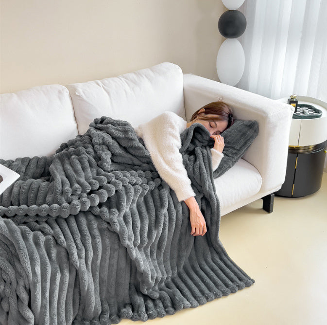 Weiche Windblasen-Samtdecke