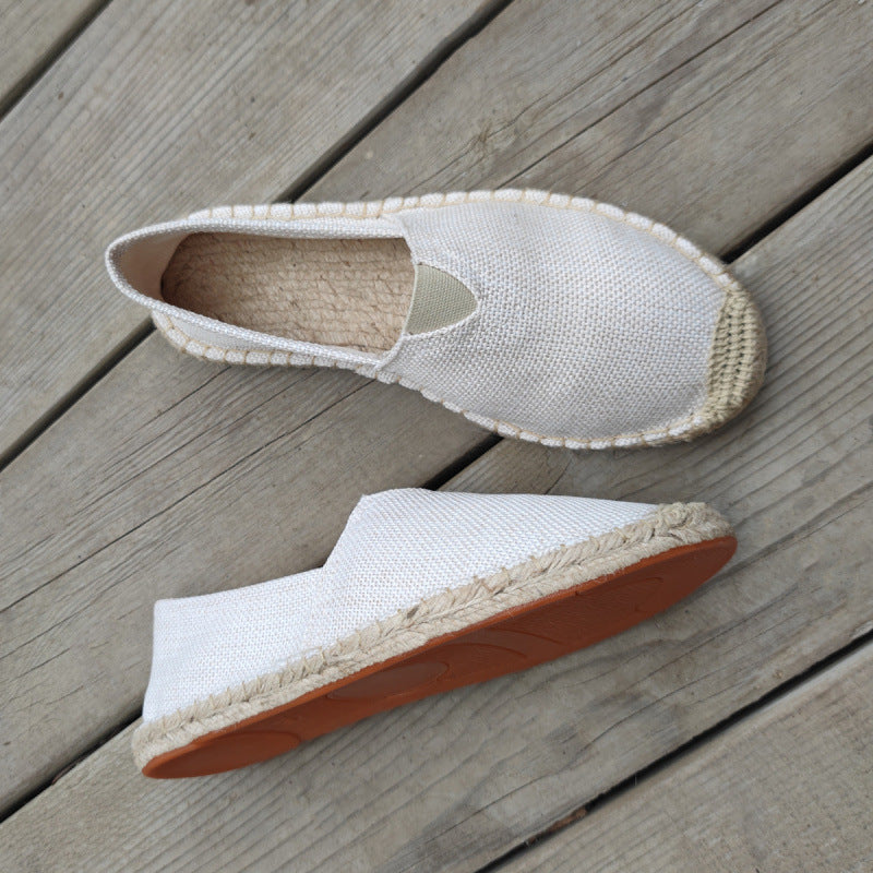 Sommer Leinen Schuhe Herren