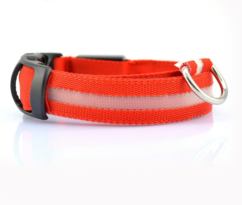 Nylon LED Leuchthalsband für Hunde und Katzen