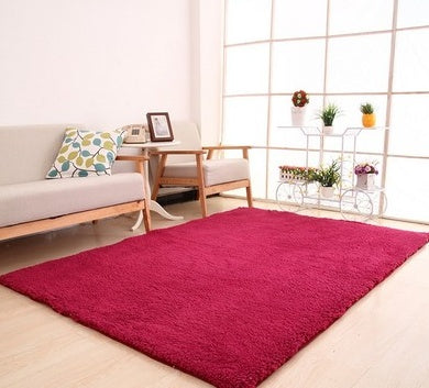 Flauschiger Wohnzimmer Teppich
