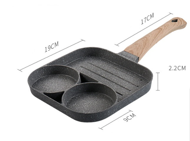 Multifunktionale Bratpfanne mit 4 Löchern