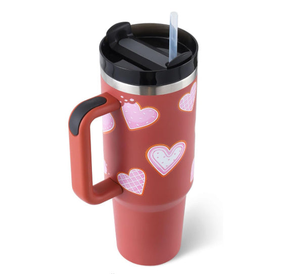 Thermobecher mit Strohhalm