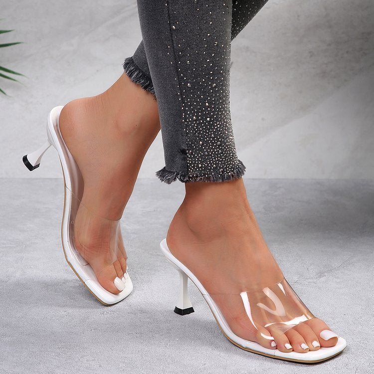Transparente Absatzschuhe