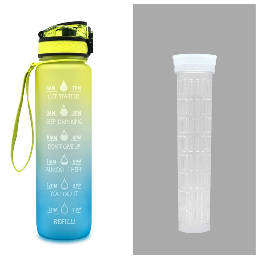 1L Tritan-Wasserflasche mit Zeitmarkierung