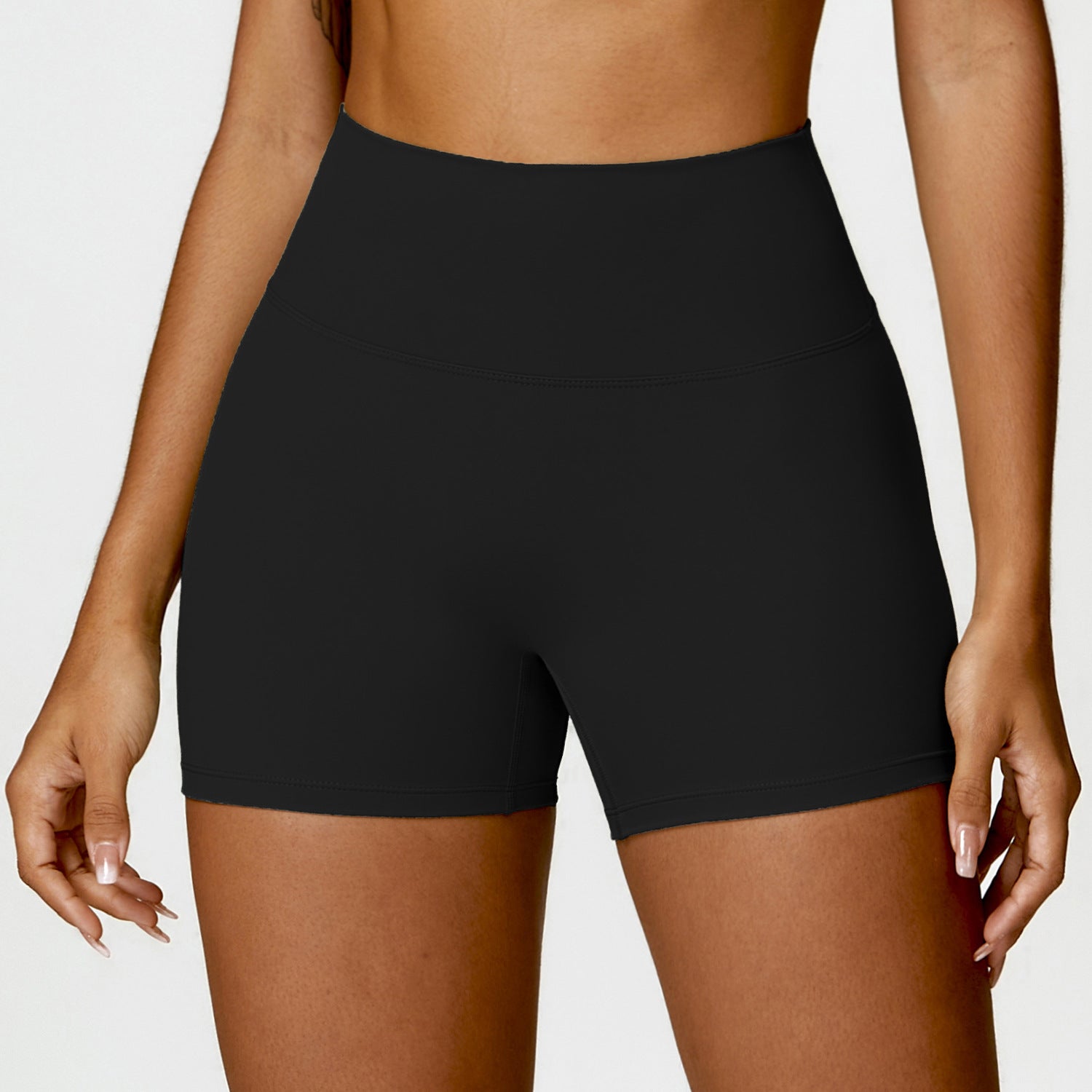 Damen High Waist Yoga - Fitness Shorts