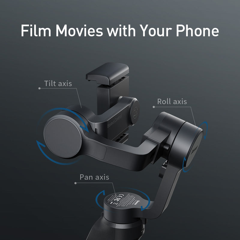 3-Achsen-Gimbal Handheld-Stabilisator Handy-Videoaufzeichnung