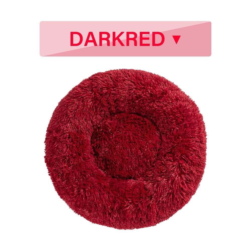 Flauschiges Donut-Hundebett