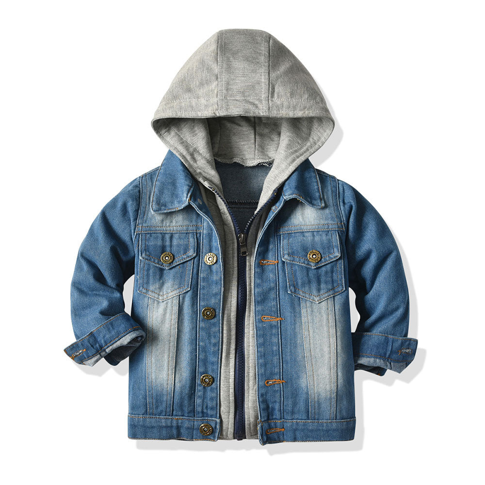 Kapuzen-Jeansjacke für Kinder