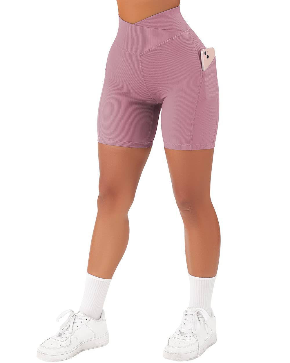 Damen Fitness Tight mit Handy Tasche