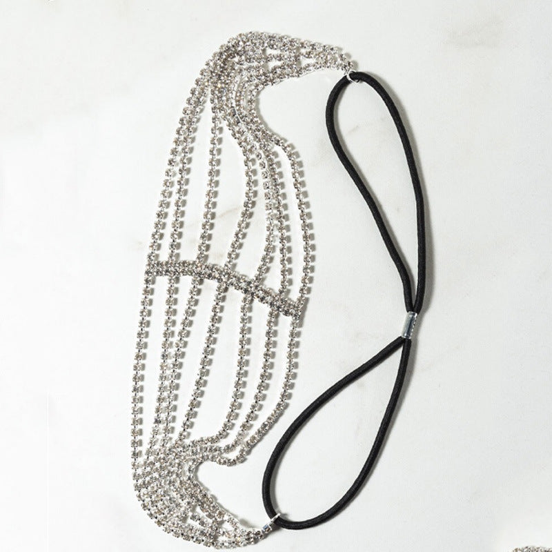 Diamond Strass elastisches Stirnband