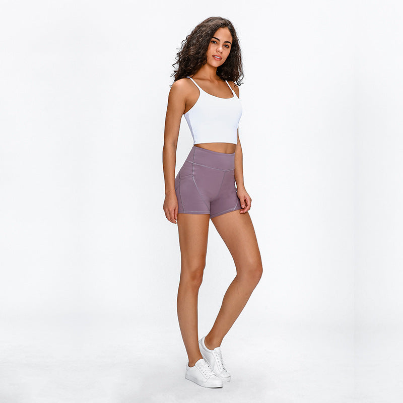 Fitness & Yoga Shorts mit zwei Seitentaschen