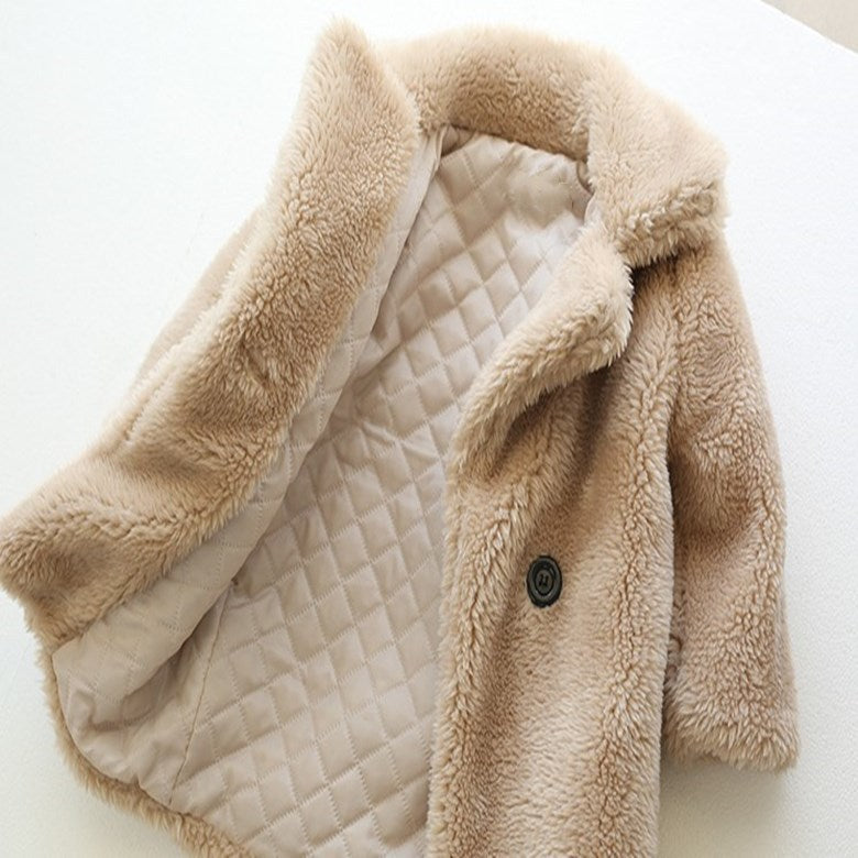 Baby Mädchen Pelzmantel
