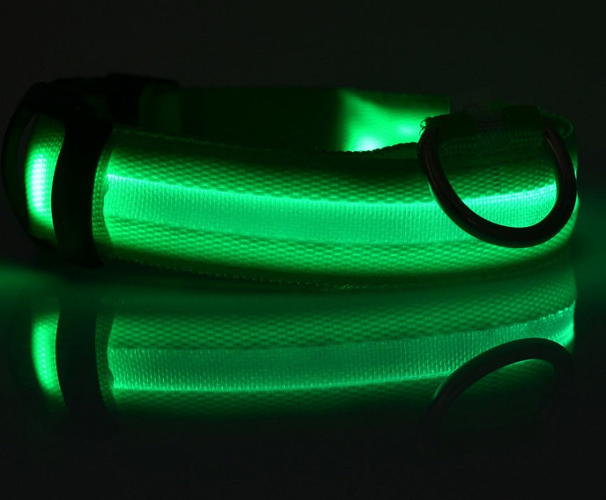 Nylon LED Leuchthalsband für Hunde und Katzen