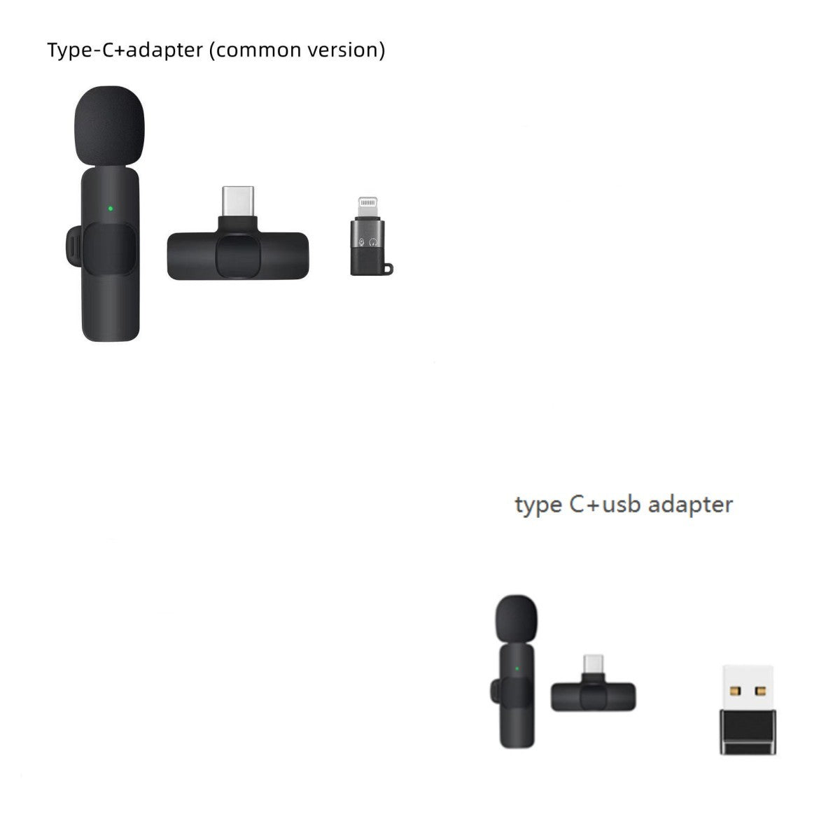 Kabelloses 360° Lavalier Mikrofon für Handy