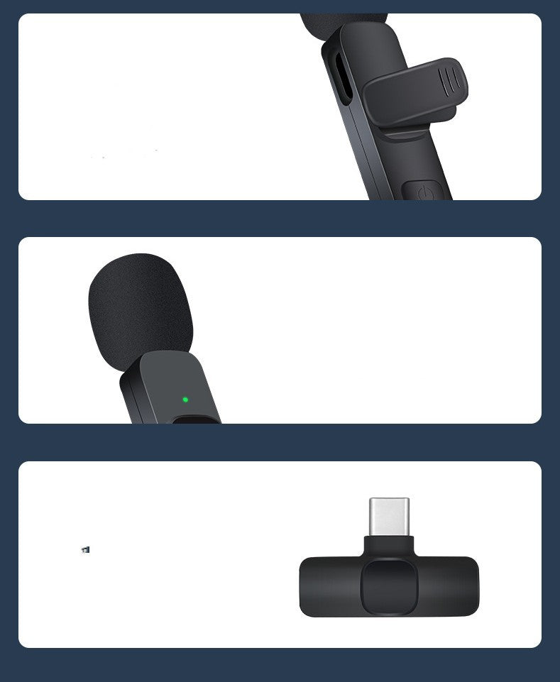 Kabelloses 360° Lavalier Mikrofon für Handy
