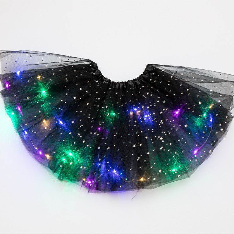 Magischer und leuchtender LED-Prinzessin-Rock