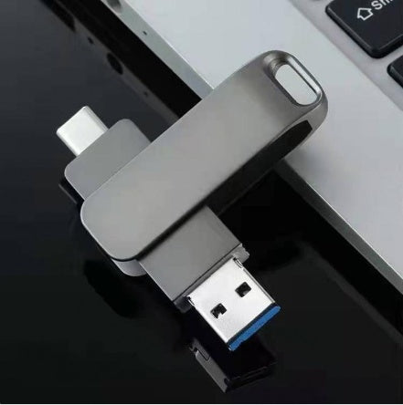 Rotierenden Metall USB und USB-C Stick
