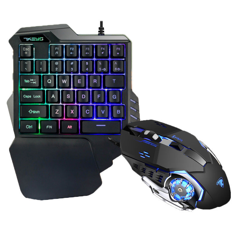 Einhändige RGB-Gaming-Tastatur
