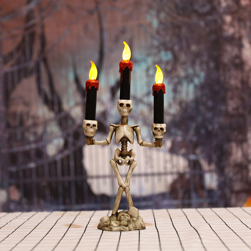 Halloween Kerzen Skelette Dekoration