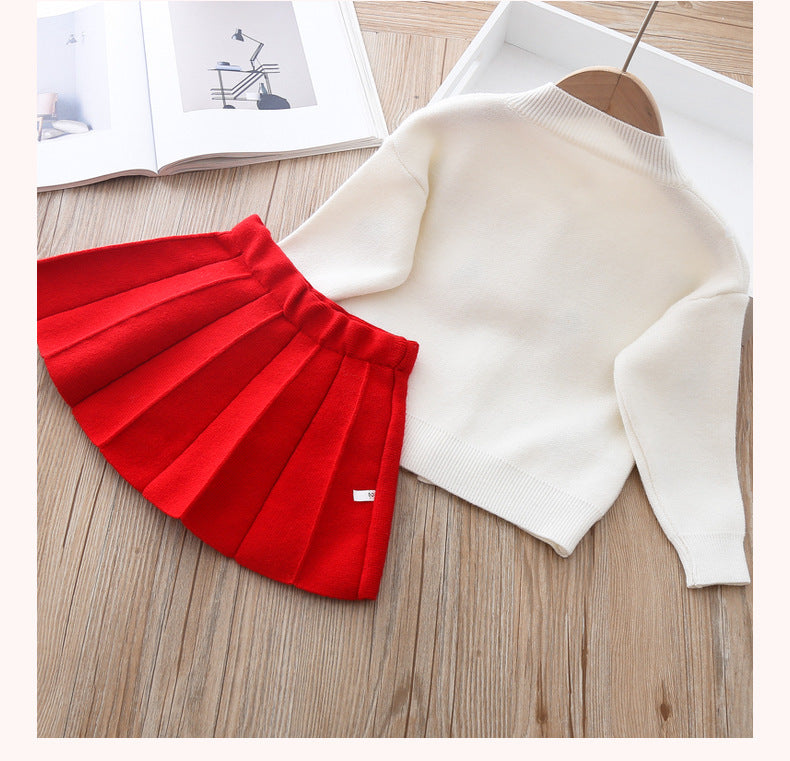 Zweiteiliges Pulloverkleid für Kinder