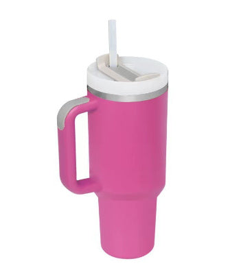 Thermobecher mit Strohhalm