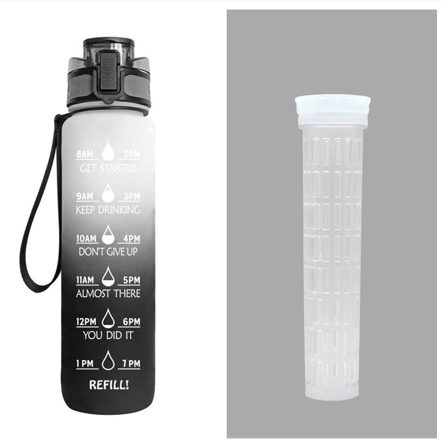 1L Tritan-Wasserflasche mit Zeitmarkierung