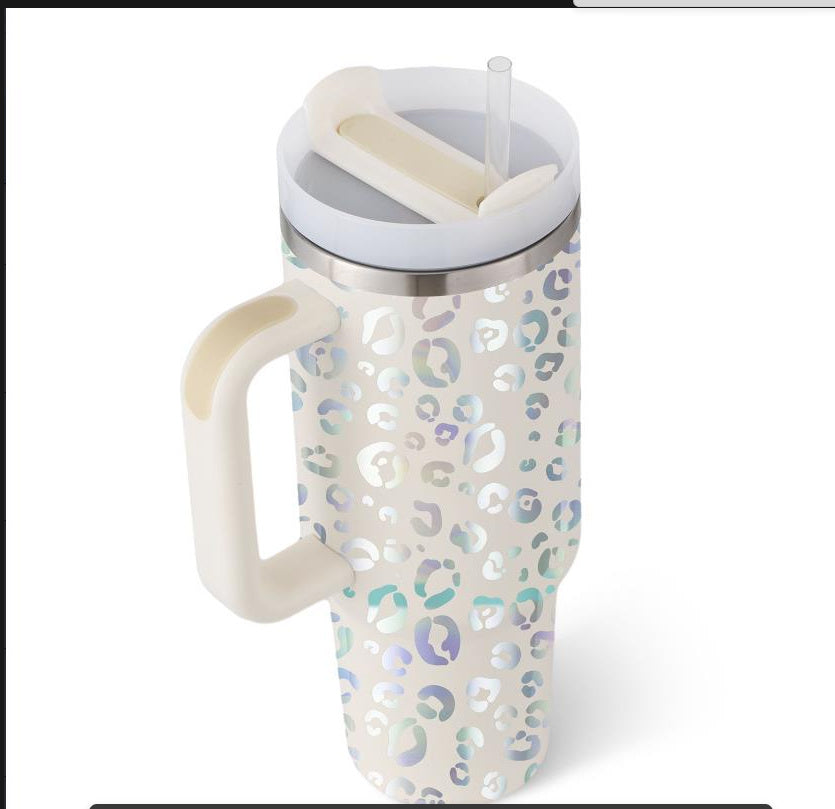 Thermobecher mit Strohhalm