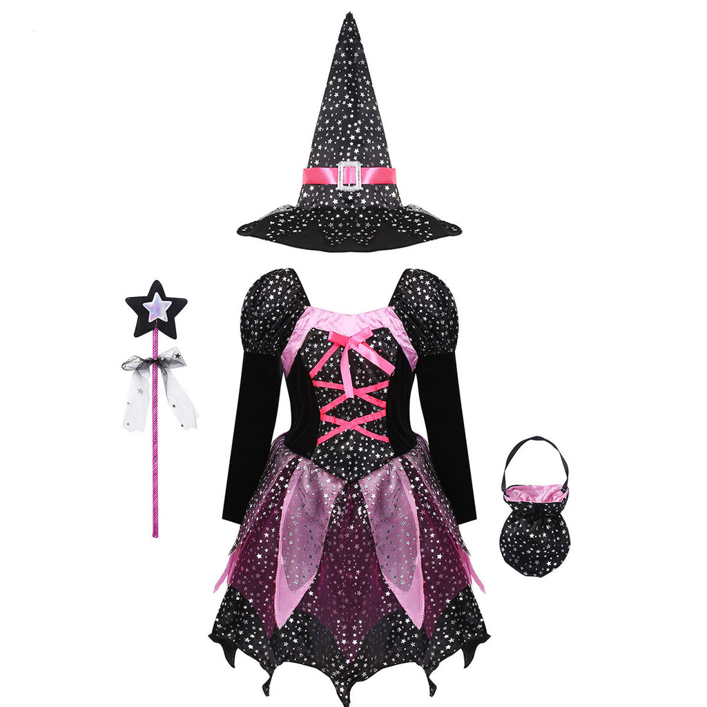 Halloween Kinder Hexen Kostüm