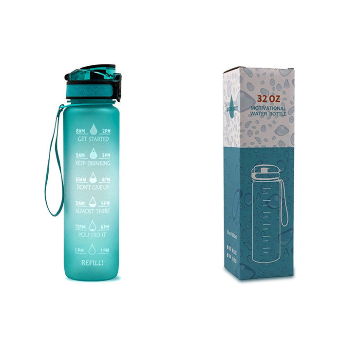 1L Tritan-Wasserflasche mit Zeitmarkierung