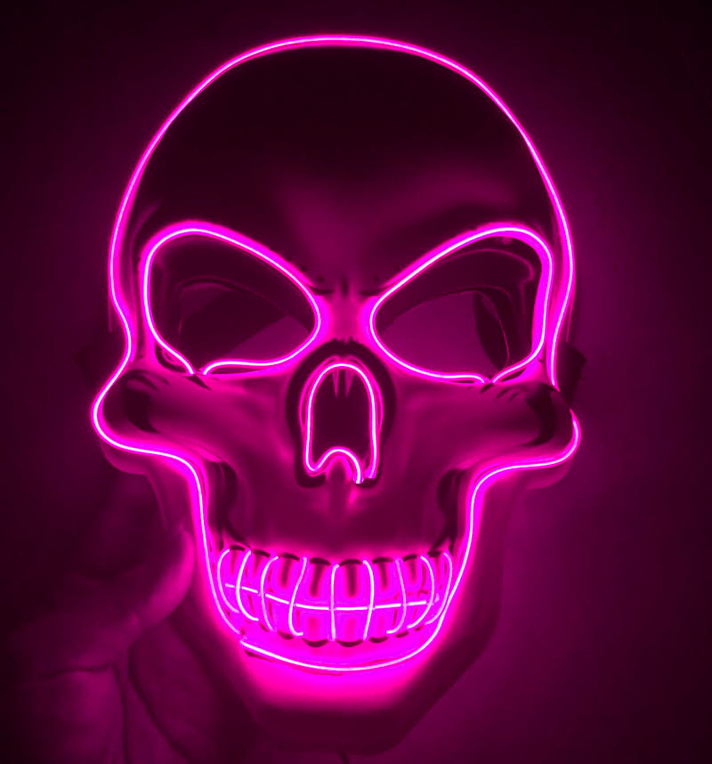 Halloween Skelettmaske LED