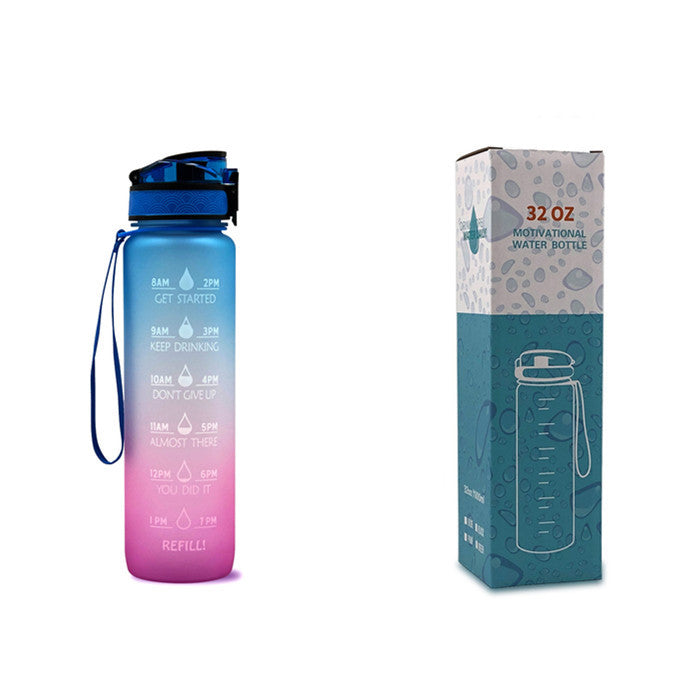 1L Tritan-Wasserflasche mit Zeitmarkierung