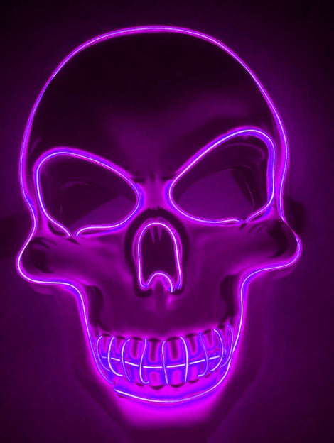 Halloween Skelettmaske LED