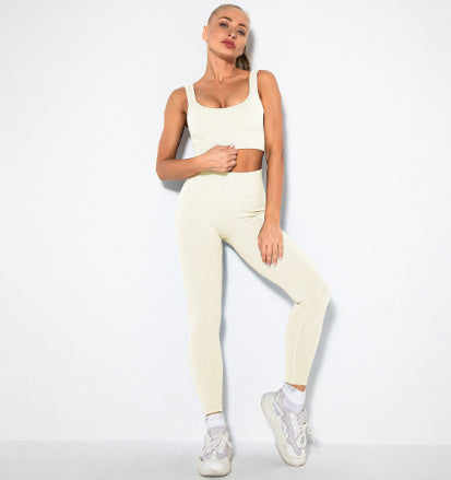 Nahtlose Sport Tank Top und Leggins