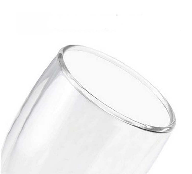 Doppelkaffeetasse aus Glas