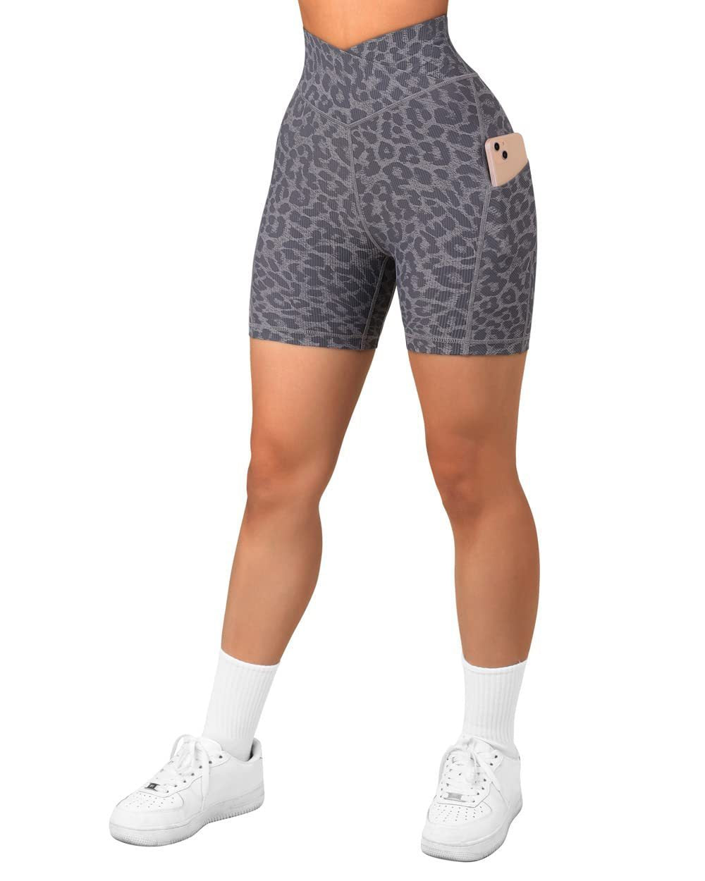 Damen Fitness Tight mit Handy Tasche