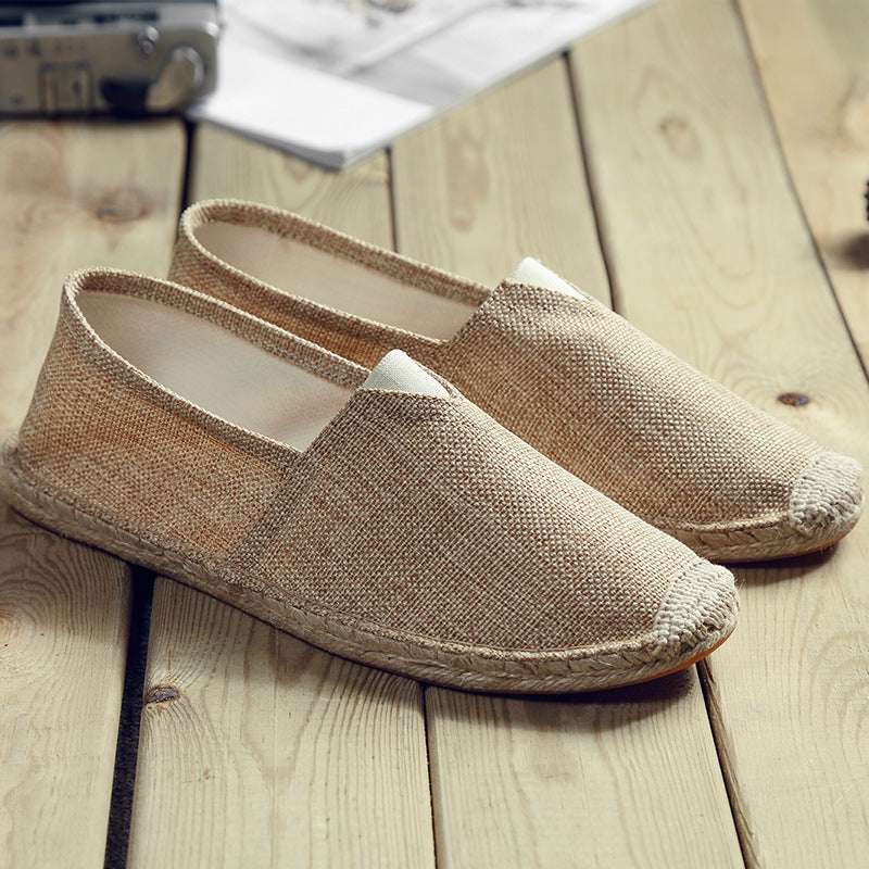 Sommer Leinen Schuhe Herren