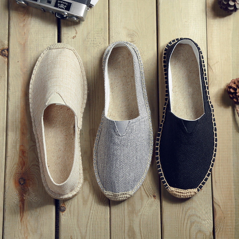 Sommer Leinen Schuhe Herren