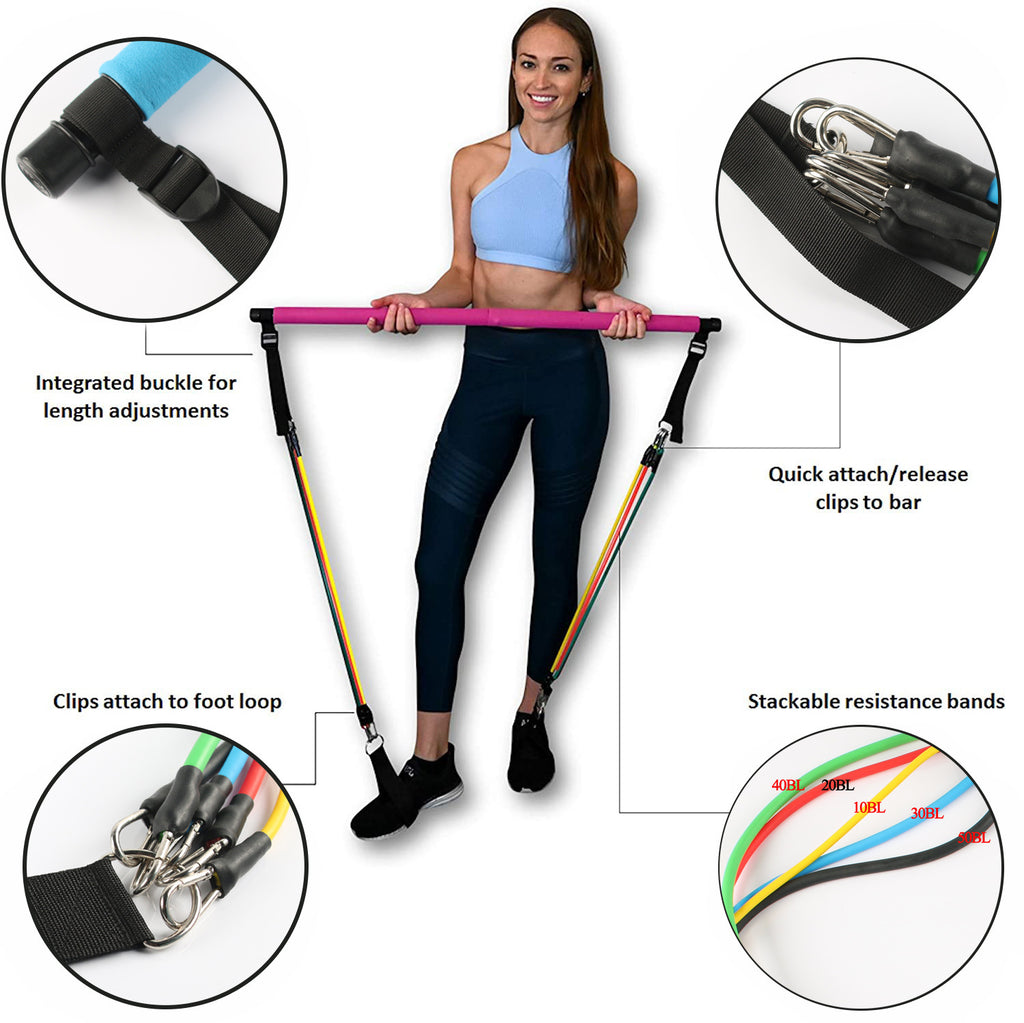 Elastisches Fitness Yoga Pilates Bar