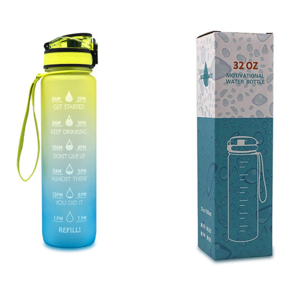1L Tritan-Wasserflasche mit Zeitmarkierung